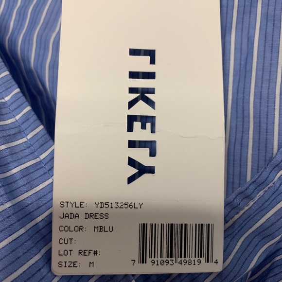 Revolve Likely Jada Dress Menswear Blue - Picture 5 of 6